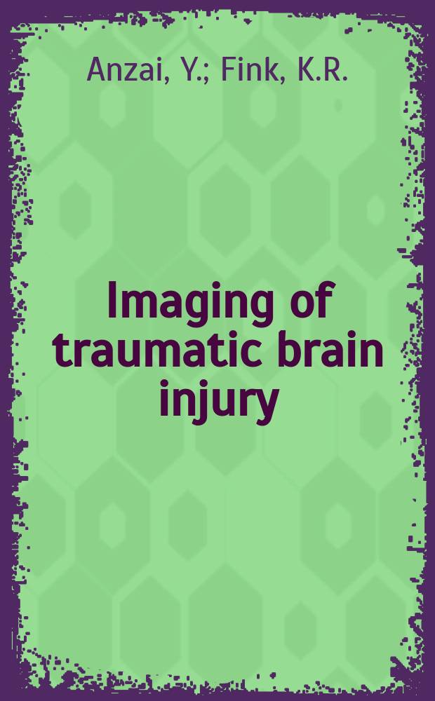 Imaging of traumatic brain injury