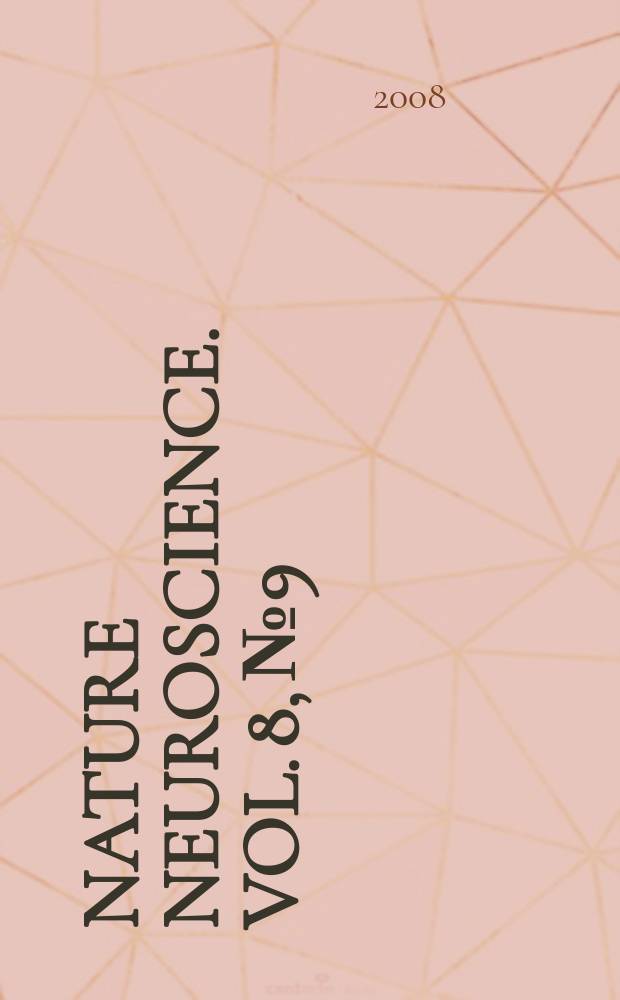 Nature Neuroscience. Vol. 8, № 9