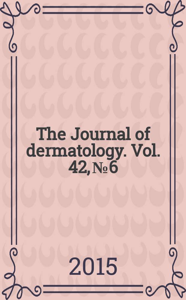 The Journal of dermatology. Vol. 42, № 6