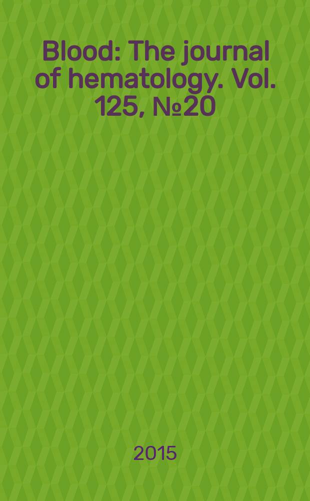Blood : The journal of hematology. Vol. 125, № 20