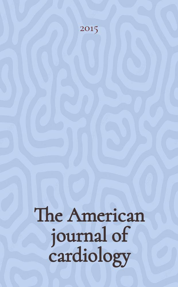 The American journal of cardiology : Official journal of the American college of cardiology A publication of the Yorke group. 2015 к vol. 115, № 7S, suppl. : International ST2 consensus panel [in March 2014] = Международный ST2 согласованный список.