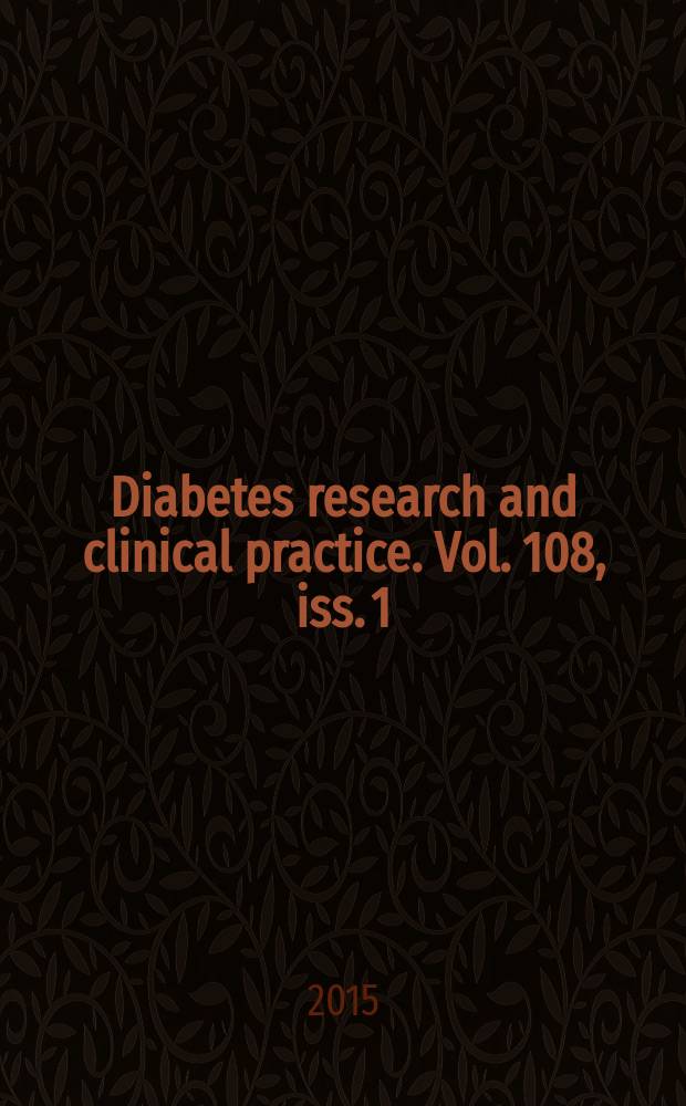 Diabetes research and clinical practice. Vol. 108, iss. 1