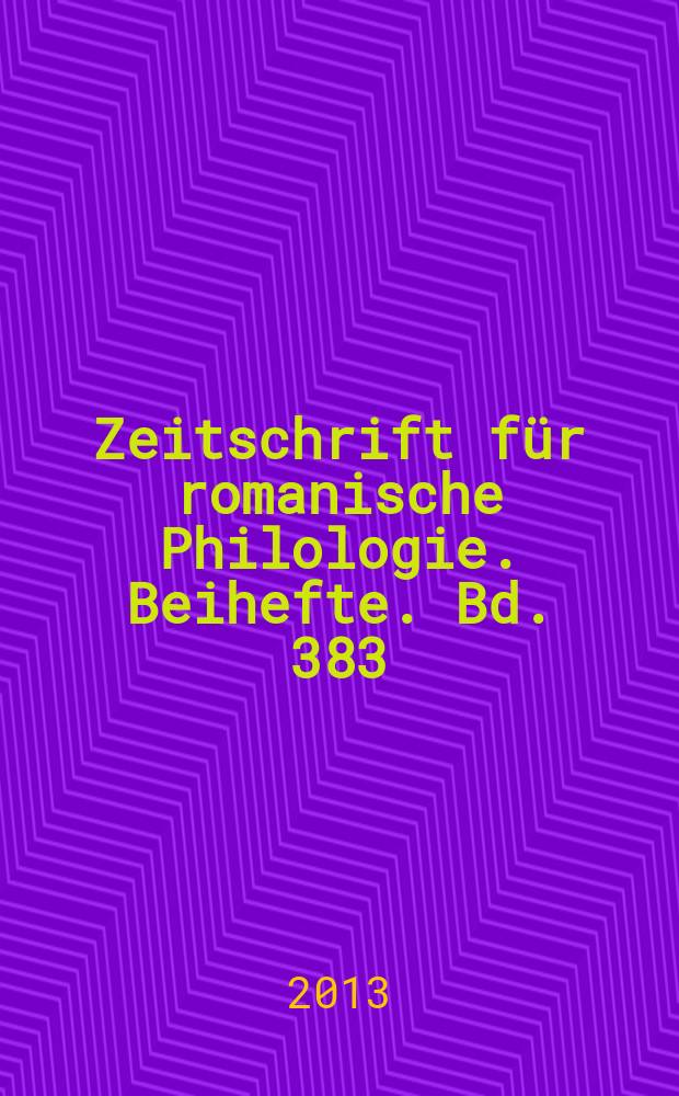 Zeitschrift für romanische Philologie. Beihefte. Bd. 383 : Die frühen Übersetzungen aus dem Englischen ins Französische = Ранние переводы с английского языка на французский