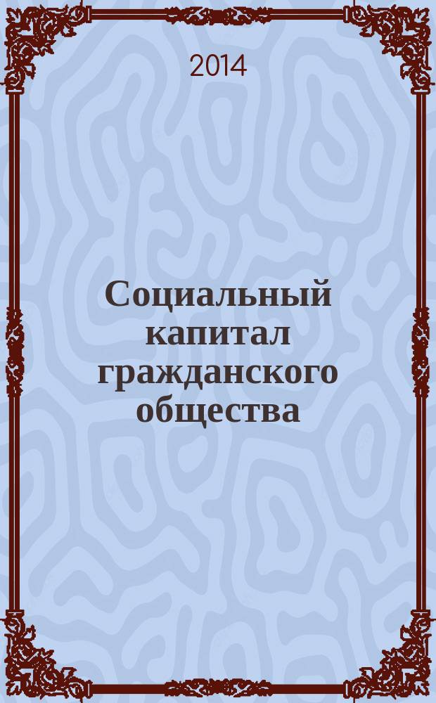 Социальный капитал гражданского общества: состояние и перспективы развития сектора негосударственных некоммерческих организаций в приграничных территориях современной России