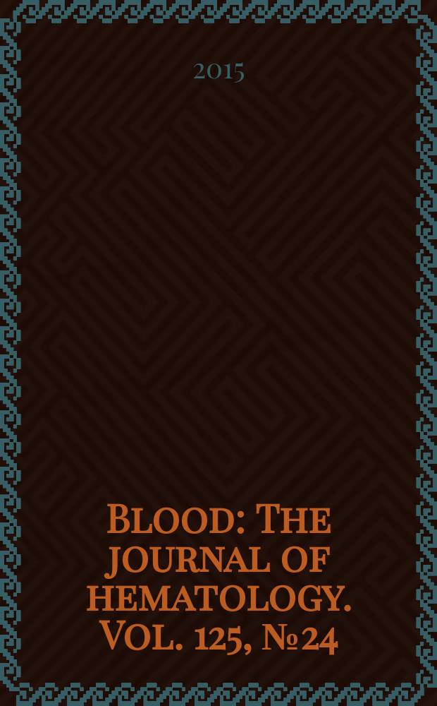 Blood : The journal of hematology. Vol. 125, № 24