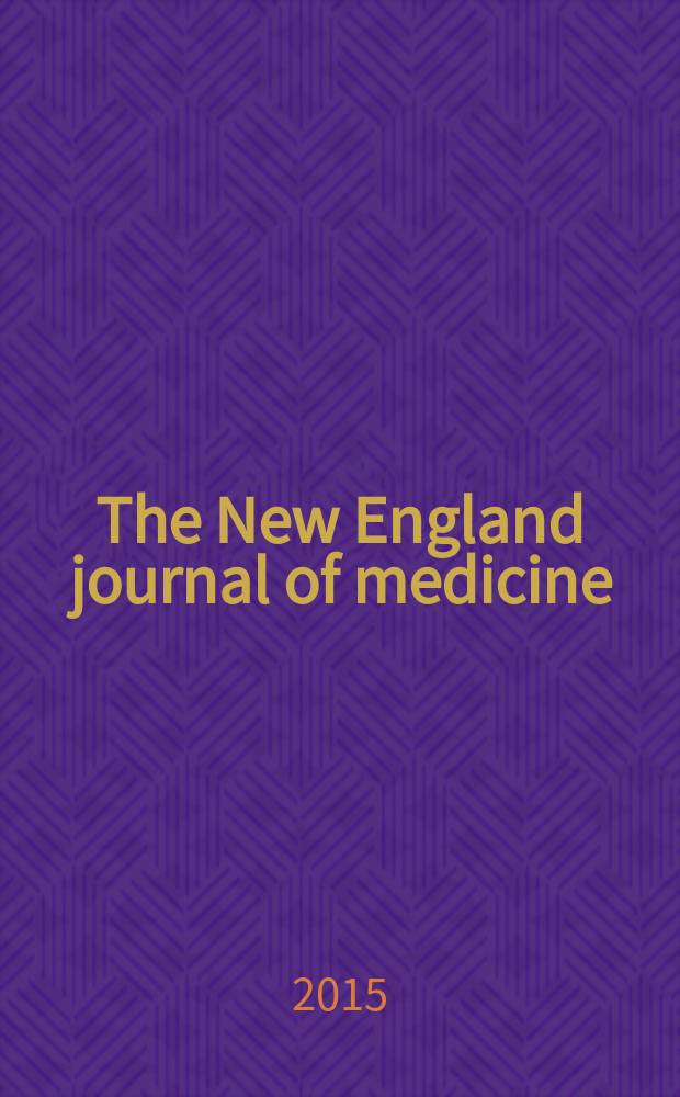 The New England journal of medicine : Formerly the Boston medical a. surgical journal. Vol. 373, № 5