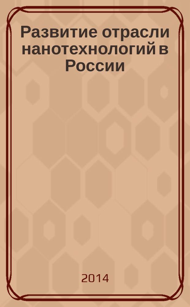 Развитие отрасли нанотехнологий в России: методология, концепция и практика : монография
