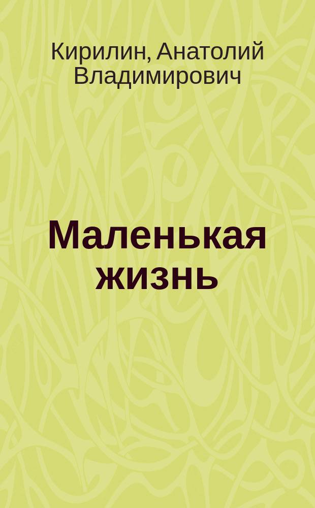 Маленькая жизнь : сборник прозы