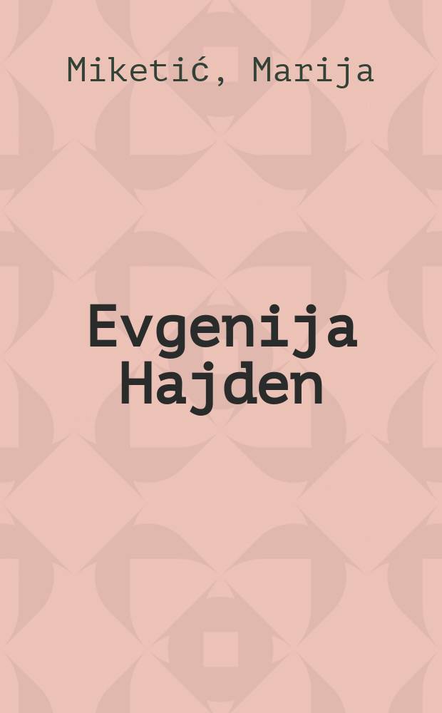 Evgenija Hajden