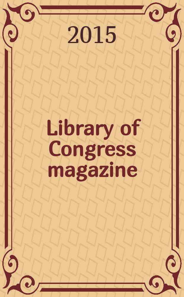 Library of Congress magazine : LCM. Vol. 4, № 3