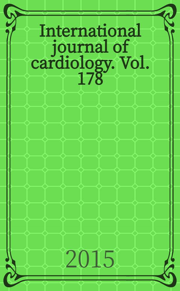 International journal of cardiology. Vol. 178