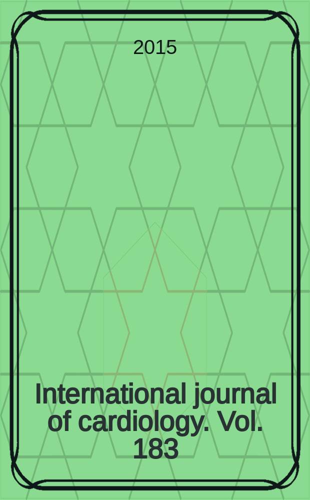 International journal of cardiology. Vol. 183