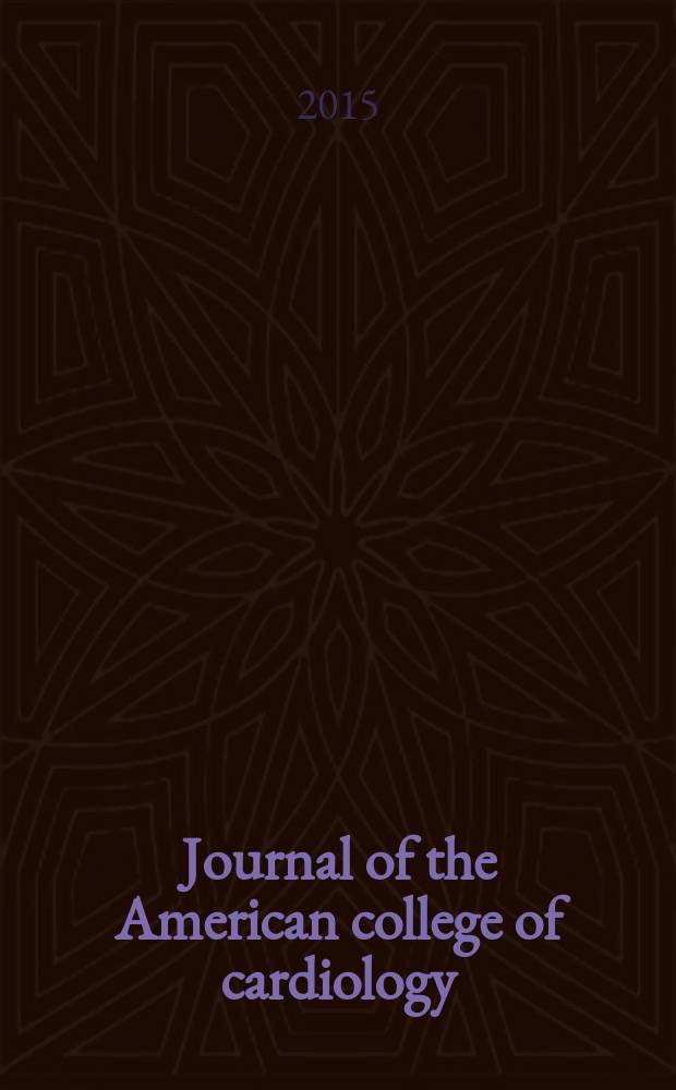 Journal of the American college of cardiology : JACC. Vol. 65, № 24