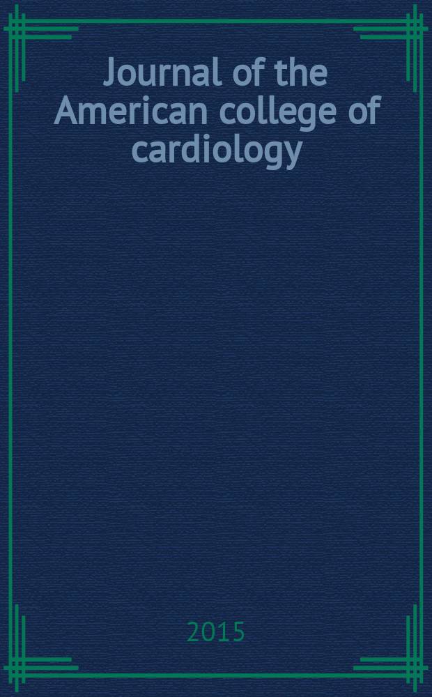 Journal of the American college of cardiology : JACC. Vol. 66, № 2