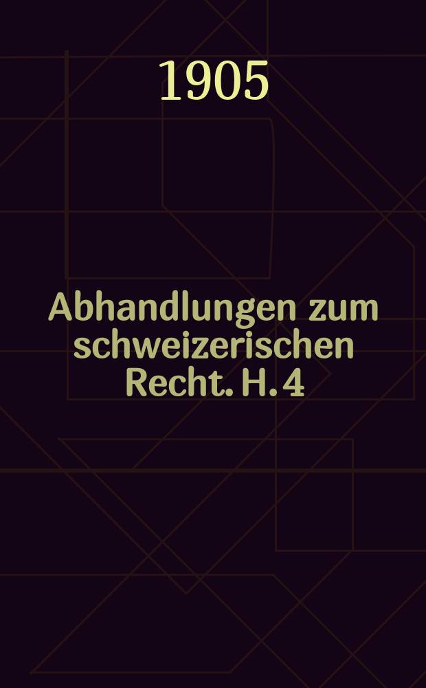 Abhandlungen zum schweizerischen Recht. H. 4 : Der Verteidiger im schweiz. Strafprozessrecht = Защитник в Швейцарии. Уголовно-процессуальное законодательство