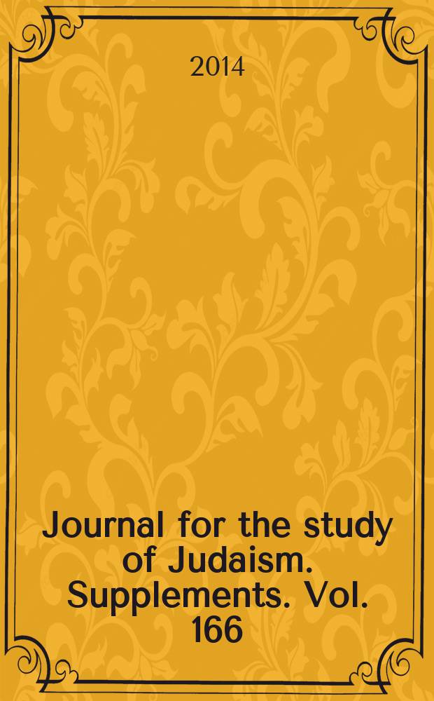 Journal for the study of Judaism. Supplements. Vol. 166 : Rewritten Bible after fifty years = Переписать Библию после пятидесяти лет