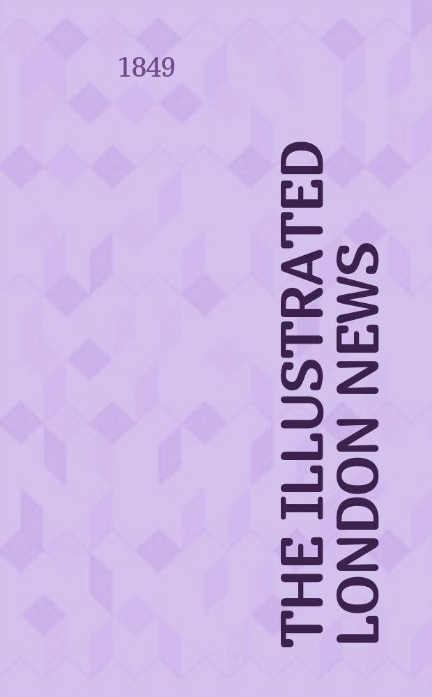 The Illustrated London news : for the week ending saturday ... Vol. 14, № 365