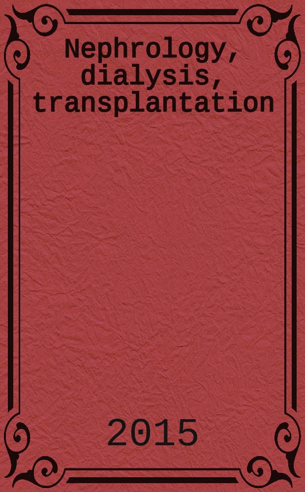 Nephrology, dialysis, transplantation : Offic. publ. of the Europ. dialysis a. transplant assoc. - Europ. renal assoc. 2015 к vol. 30, s[uppl.] 4 : Kidney disease in patients with diabetes mellitus = Болезнь почек у пациентов с сахарным диабетом.