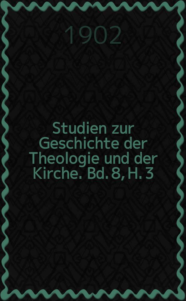 Studien zur Geschichte der Theologie und der Kirche. Bd. 8, H. 3 : Die Sentenzen des Petrus Lombardus = "Сентенции" Петра Ломбардского: Их источники и историко-догматическое значение