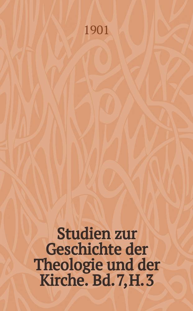 Studien zur Geschichte der Theologie und der Kirche. Bd. 7, H. 3 : Die Entwicklung des Religionsbegriffs bei Schleiermacher = Развитие концепции религии Шлейермахером