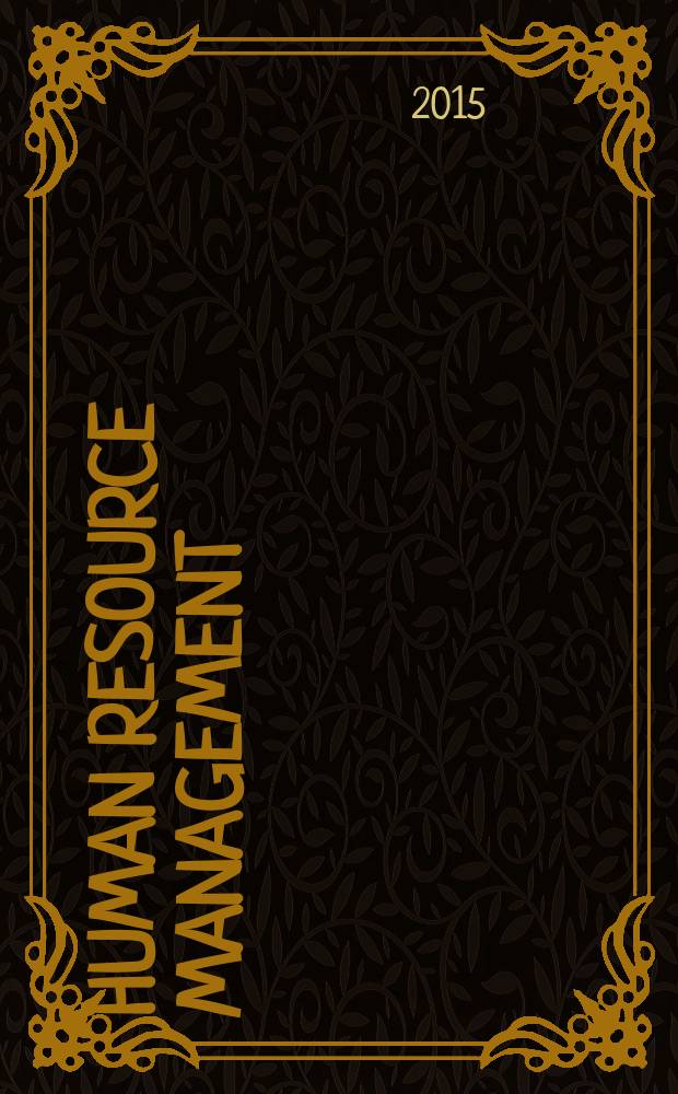 Human resource management : учебное пособие для студентов старших курсов, изучающих управление персоналом (бакалавриат)