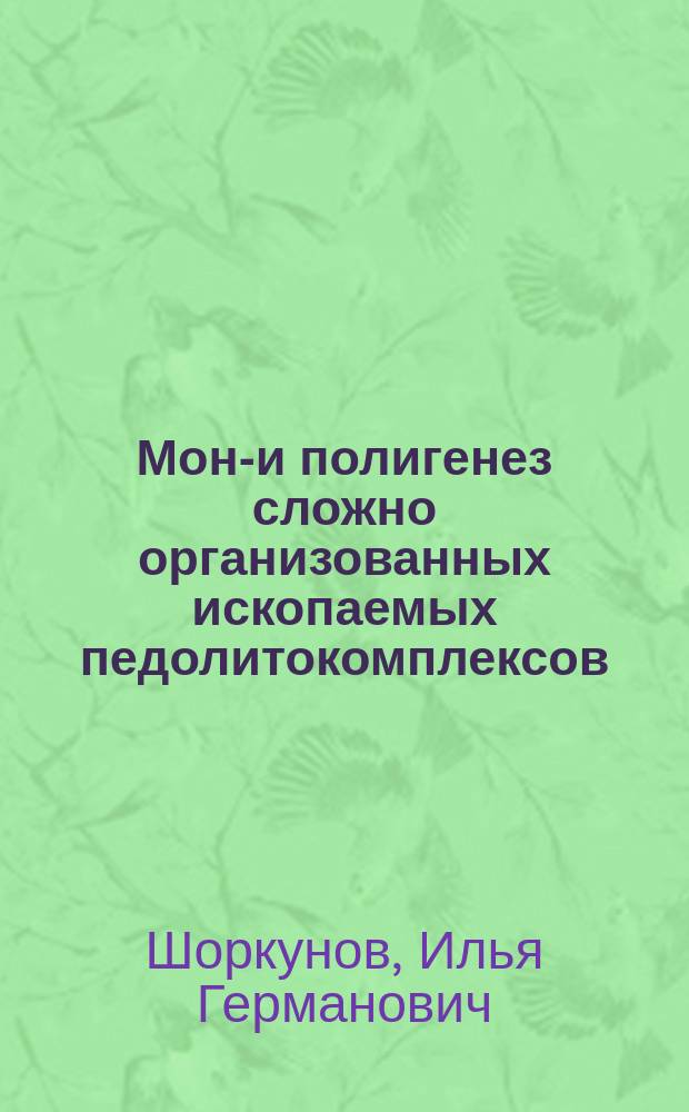 Моно- и полигенез сложно организованных ископаемых педолитокомплексов (на примере Северо-Западного Предкавказья, Среднерусской возвышенности и Центральной Мексики) : автореферат диссертации на соискание ученой степени кандидата географических наук : специальность 25.00.23 <Физическая география и биогеография, география почв и геохимия ландшафтов> : специальность 25.00.25 <Геоморфология и эволюционная география>