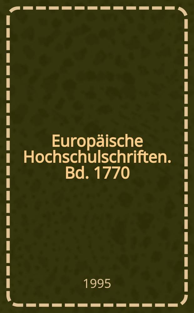 Europäische Hochschulschriften. [Bd.] 1770 : Die Beschleunigung der Zivilprozesse und die Entlastung der Zivilgerichte in der Gesetzgebung von 1879 bis 1993 = Ускоренное формирование гражданского процесса и разгрузка гражданского суда в законодательстве 1879 - 1993