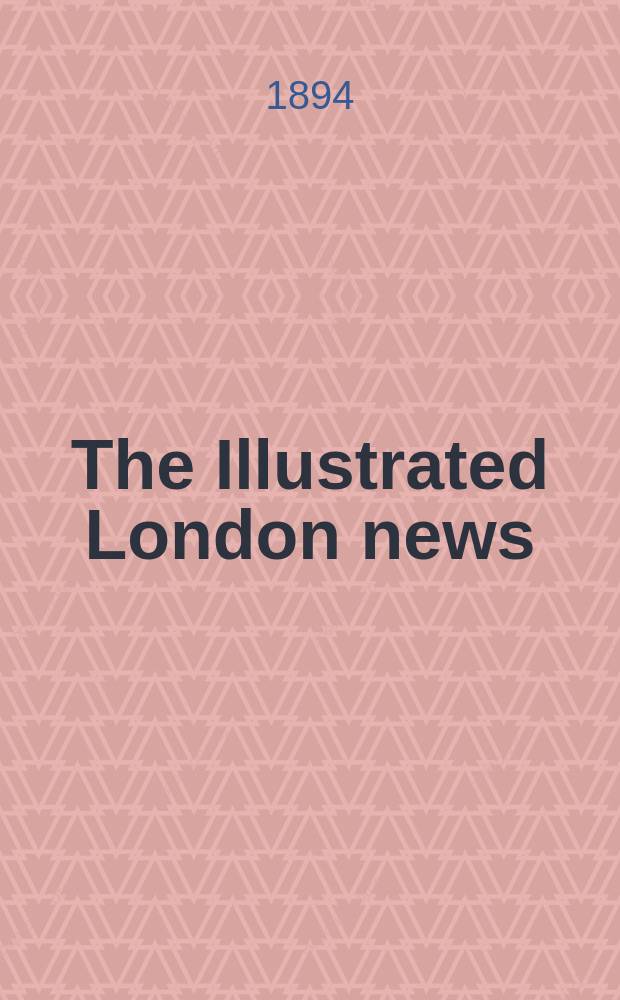 The Illustrated London news : for the week ending saturday ... Vol. 105, № 2903