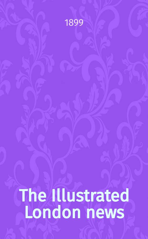 The Illustrated London news : for the week ending saturday ... Vol. 115, № 3165