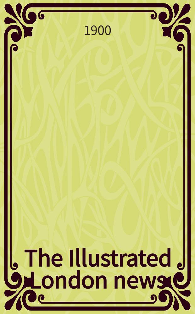 The Illustrated London news : for the week ending saturday ... Vol. 116, № 3184