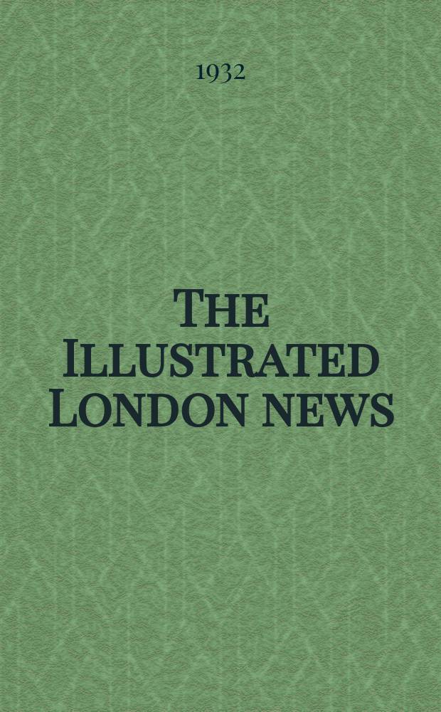 The Illustrated London news : for the week ending saturday ... Vol. 181, № 4870