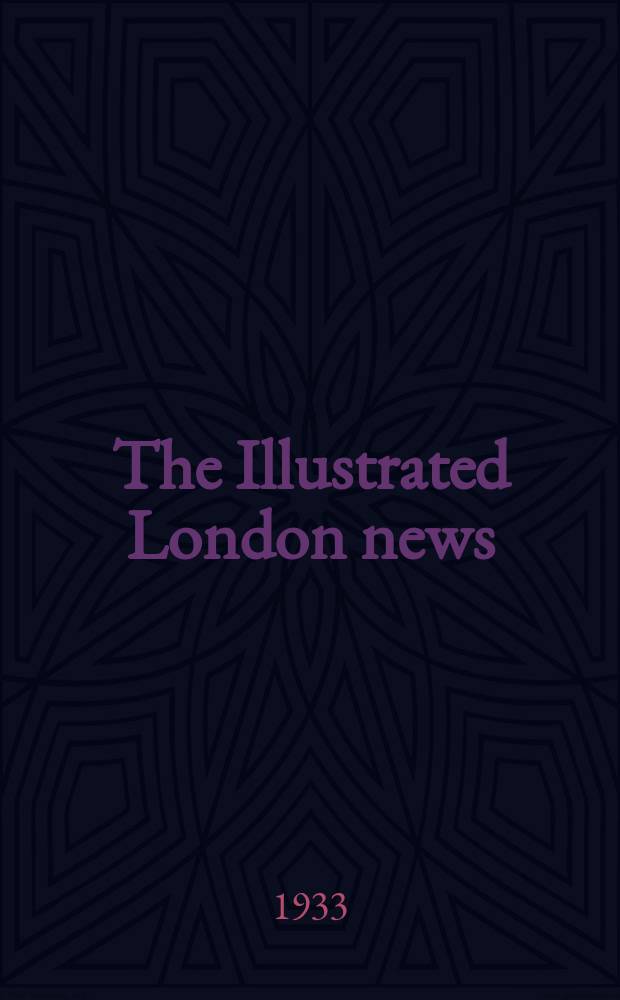 The Illustrated London news : for the week ending saturday ... Vol. 182, № 4894