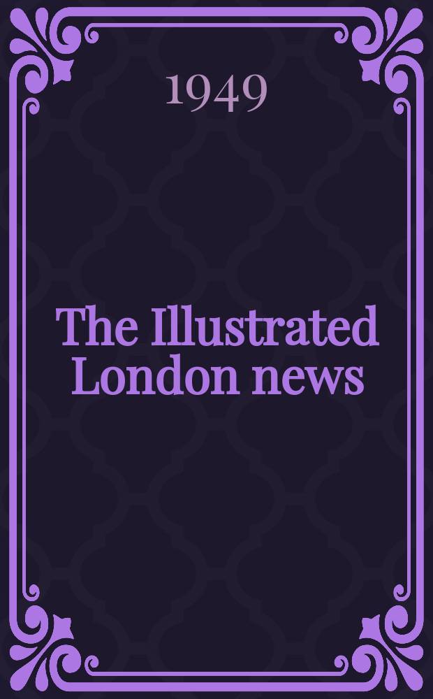 The Illustrated London news : for the week ending saturday ... Vol. 215, № 5766