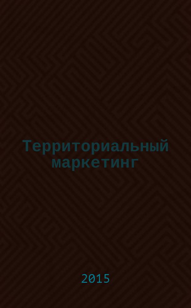Территориальный маркетинг: теория, методология, практика : монография