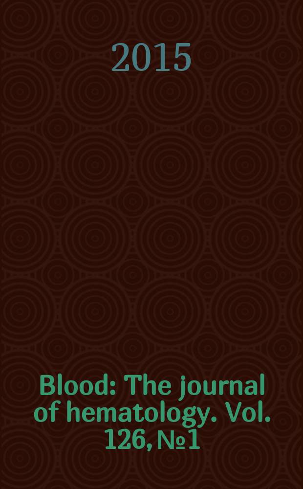 Blood : The journal of hematology. Vol. 126, № 1