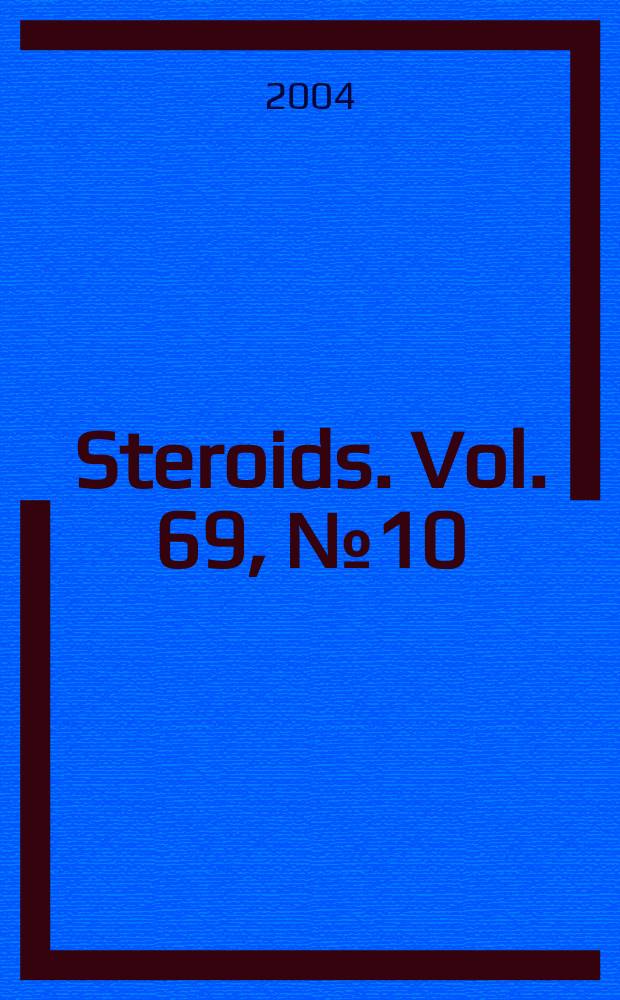 Steroids. Vol. 69, № 10