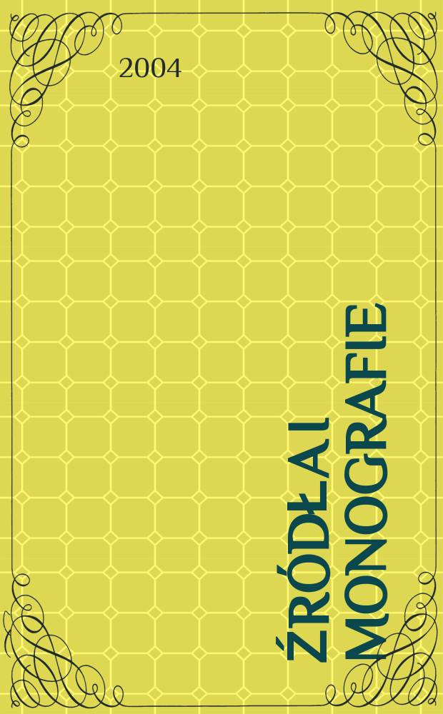[Źródła i monografie] : Vade-mecum