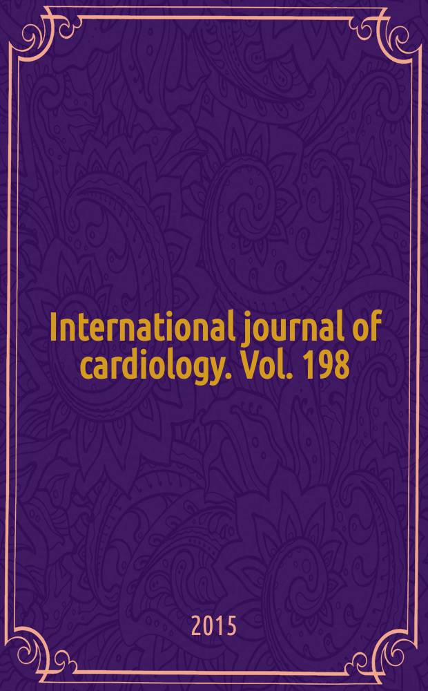 International journal of cardiology. Vol. 198