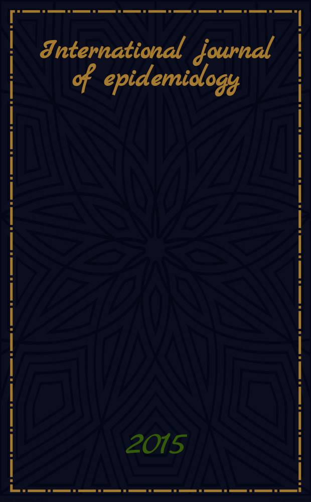 International journal of epidemiology : Offic. journal of the Intern. epidemiol. assoc. Vol. 44, № 4
