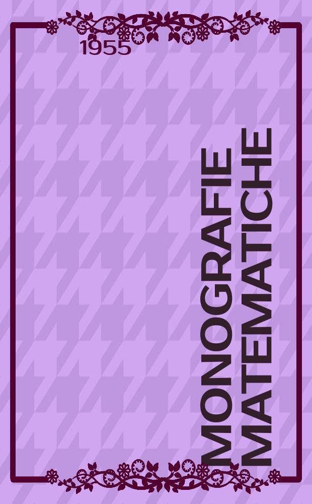 Monografie matematiche