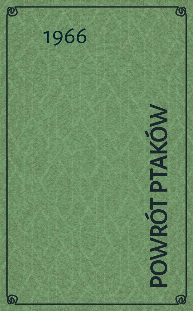 Powrót ptaków