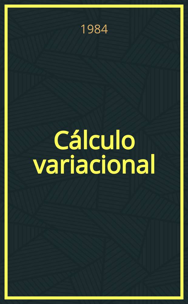 Cálculo variacional