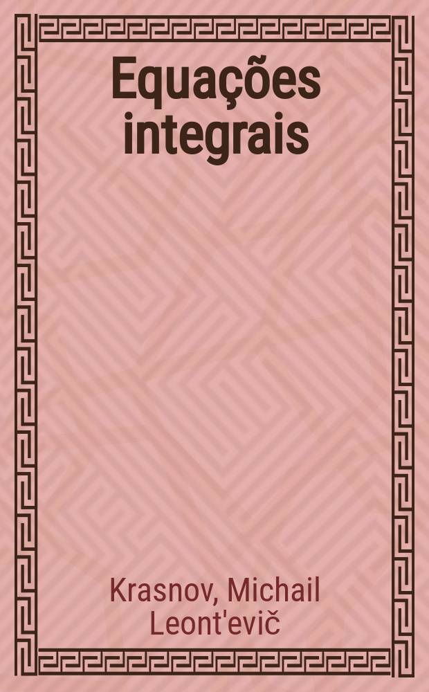 Equações integrais