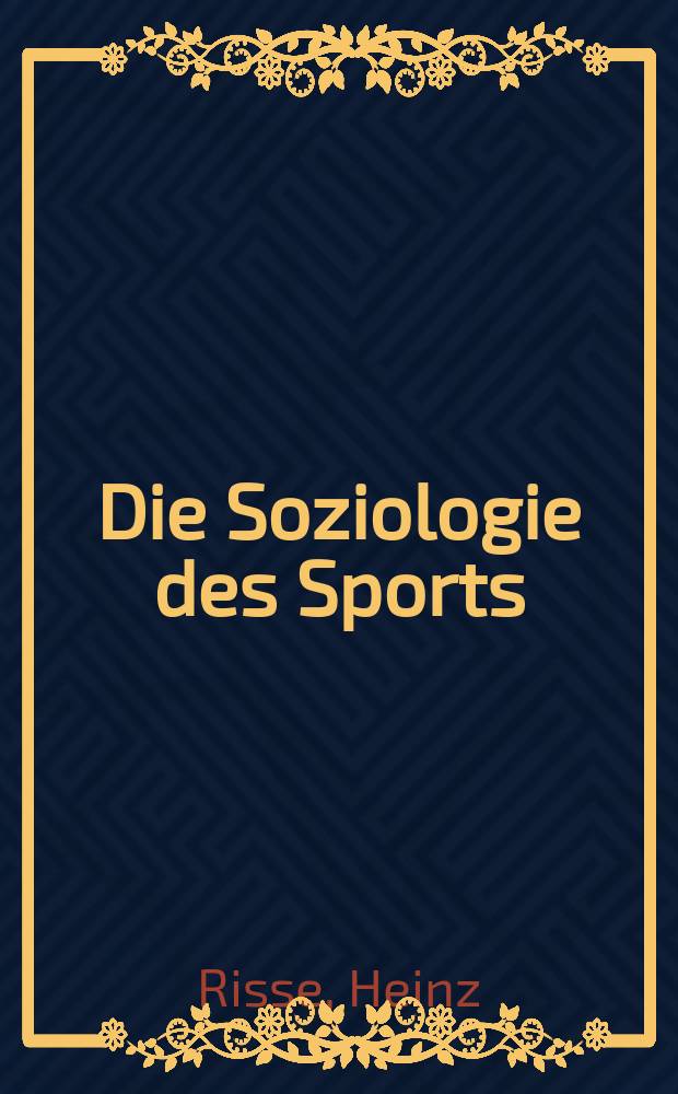 Die Soziologie des Sports