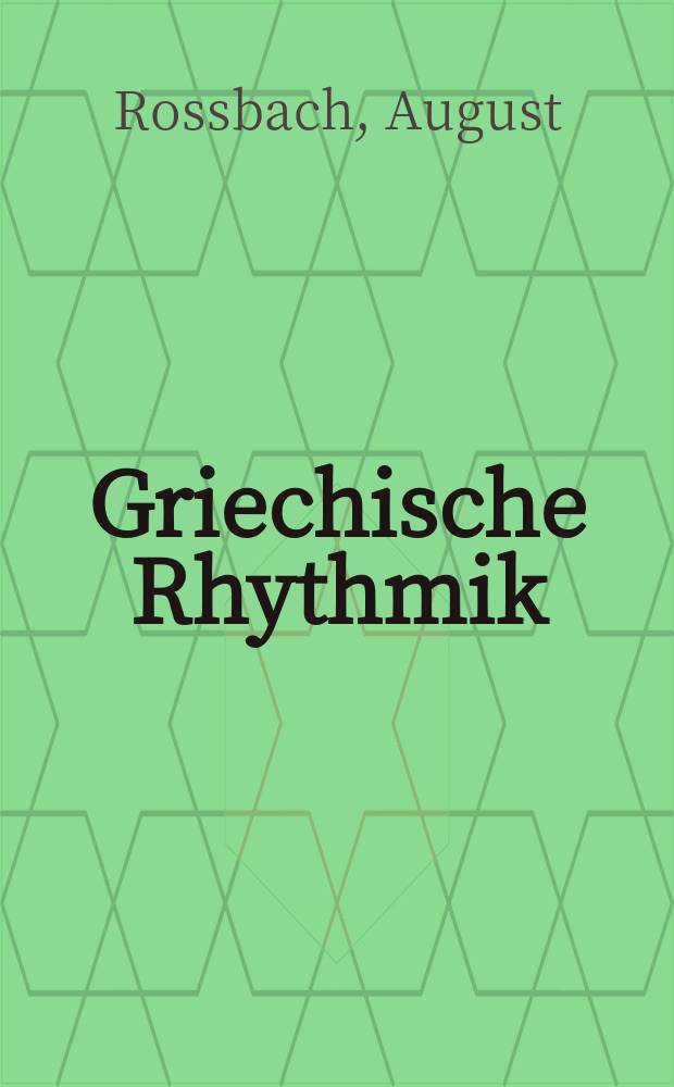 Griechische Rhythmik