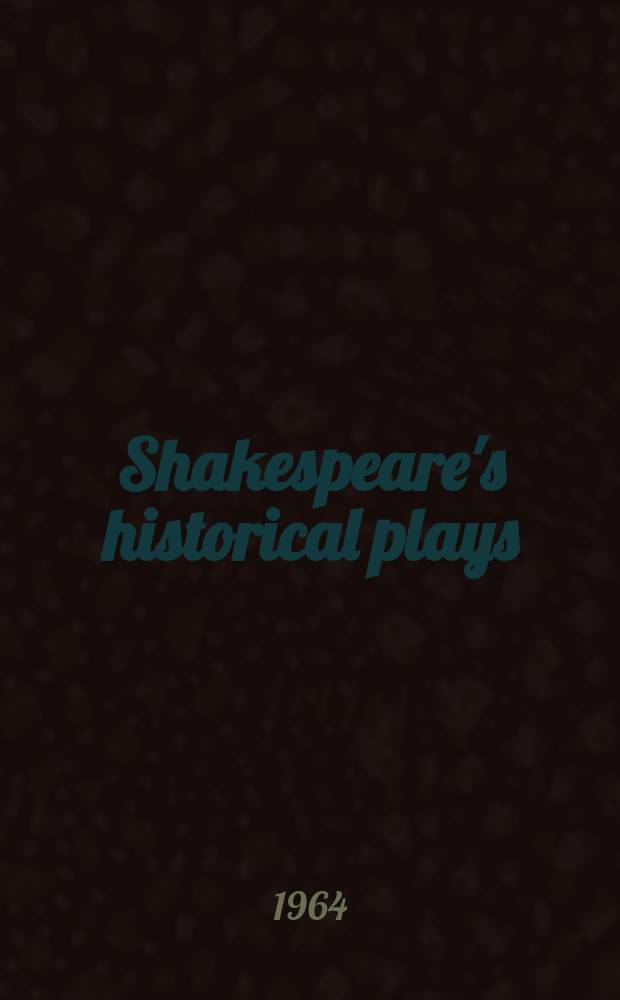Shakespeare's historical plays
