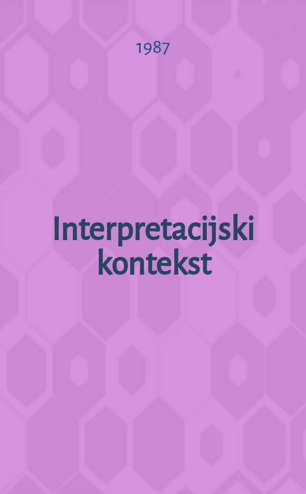 Interpretacijski kontekst