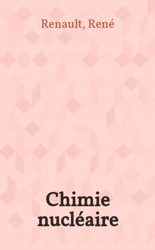 Chimie nucléaire