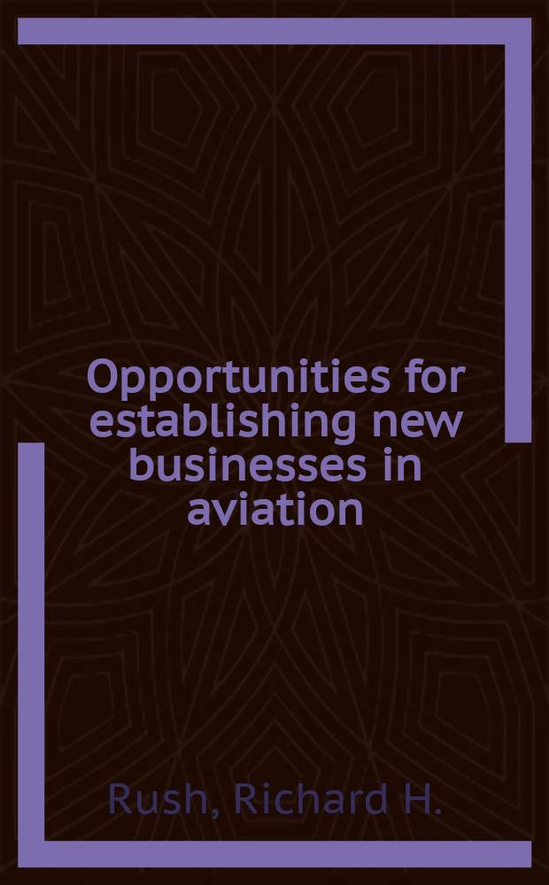 Opportunities for establishing new businesses in aviation