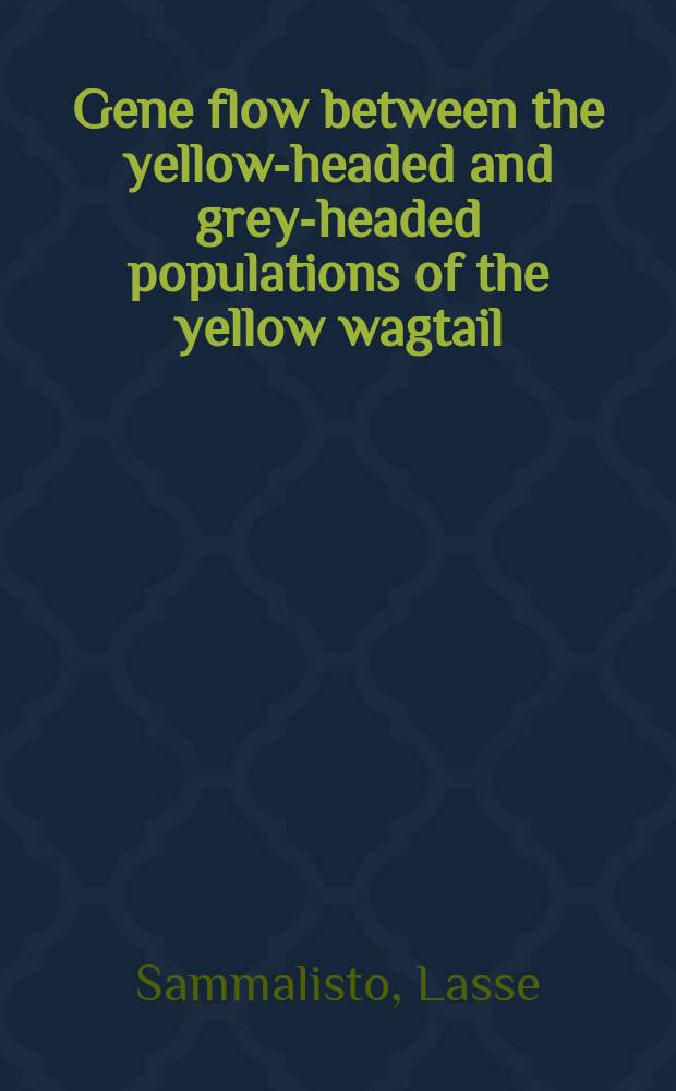Gene flow between the yellow-headed and grey-headed populations of the yellow wagtail (Motacilla flava - M. lutes) complex